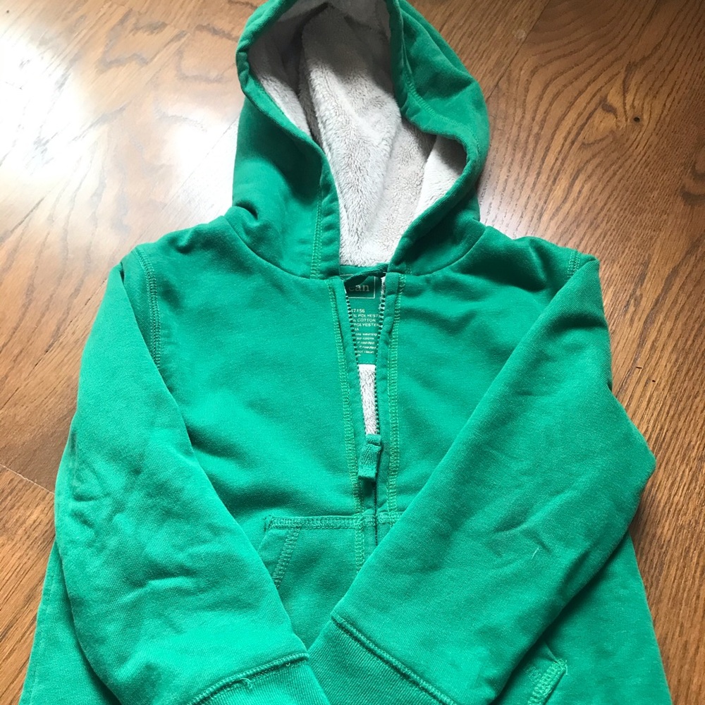 L.L Bean green kids hooded sweatshirt size 4T